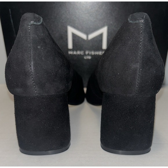 Mark Fisher Black Suede Lunda Block Heel Size 7. 5 M - Picture 4 of 6
